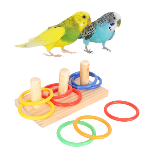 Bird Ring Toy Colorful Interactive 7cm/2.8in Ring 2