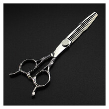 Professional Hair Cutting Scissors Set 6' 440C Stainless Steel Ergonomic Barber Shears for Salon and Home