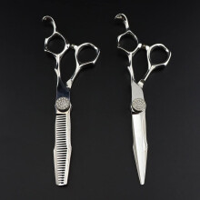 6 Inch Professional Hair Cutting Scissors Japanese 440C Steel Barber Shears with Sharp Blades