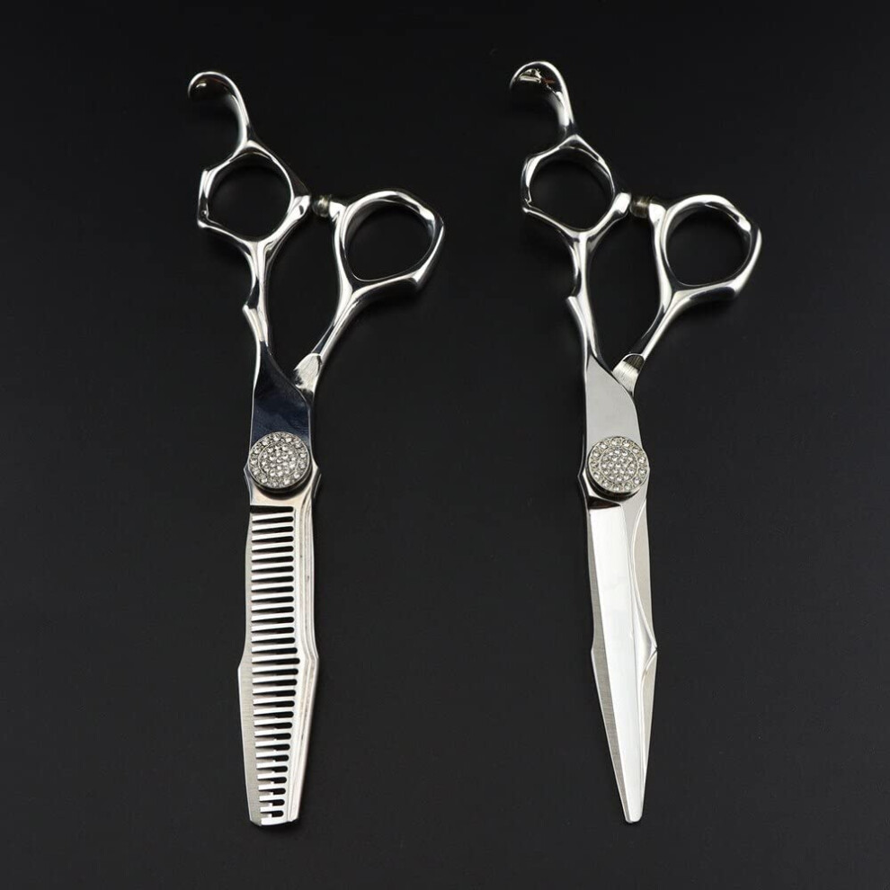 Cobalt 6 Inch Professional Hair Cutting Scissors Japanese 440C Steel Barber Shears With Sharp Blades
