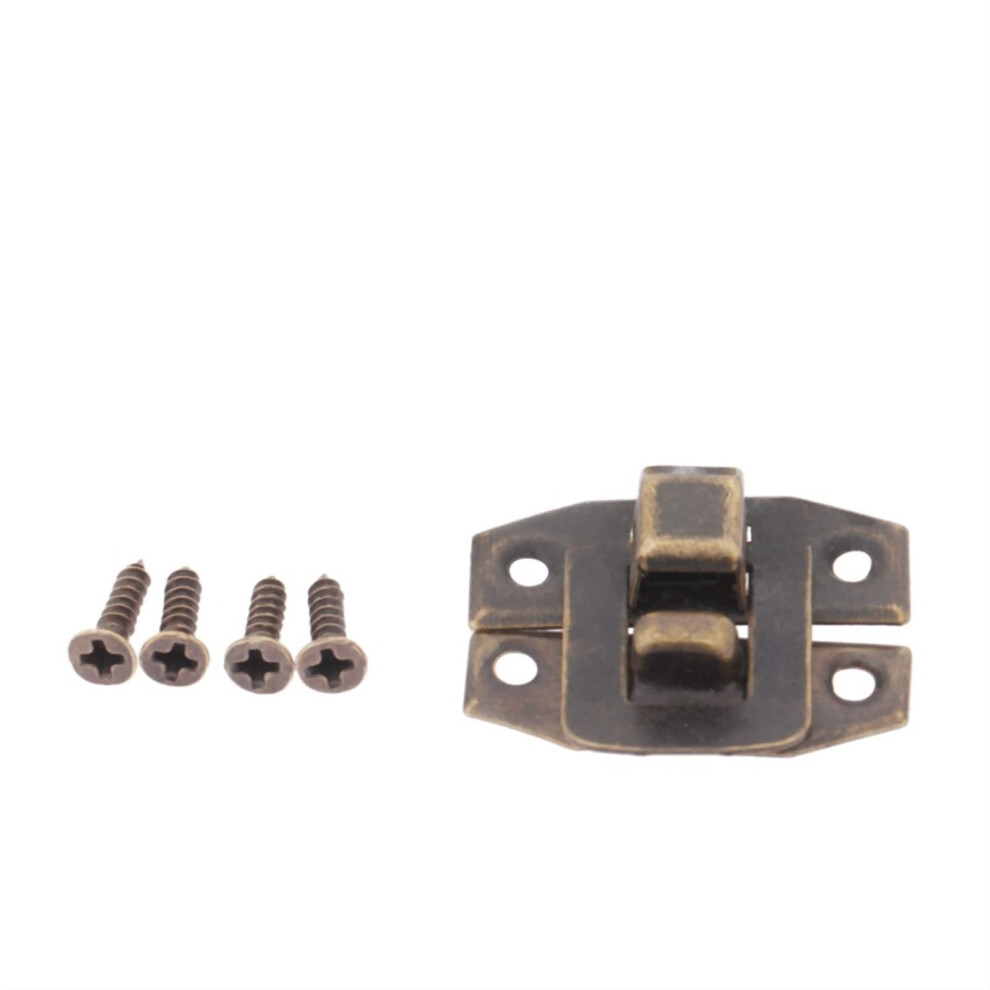 Antique Bronze Toggle Latch 29X30mm Small Pull Action Catch For Boxes, Durable Adjustable Iron Hasp 9771547872801