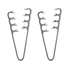 2Pcs Volumizing Hair Comb Set, Wide Tooth Texture Styling Comb for Instant Root Lift and Natural Volume (Grey)