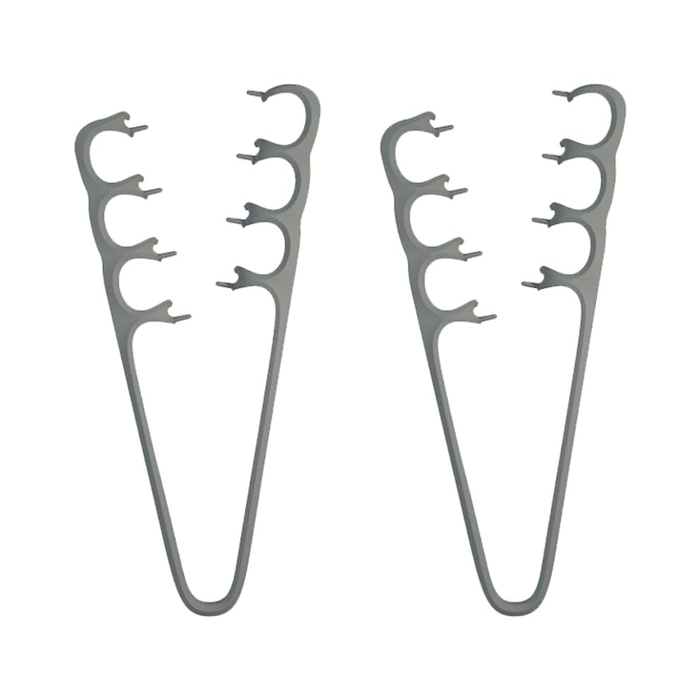 2Pcs Volumizing Hair Comb Set, Wide Tooth Texture Styling Comb for Instant Root Lift and Natural Volume (Grey)