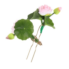 Hanfu Hairpin for Women Elegant Lotus Flower Design Vintage Chinese Hair Stick for Weddings and Parties