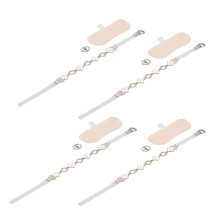 2 Pairs Concealed Heel Straps, Adjustable, White