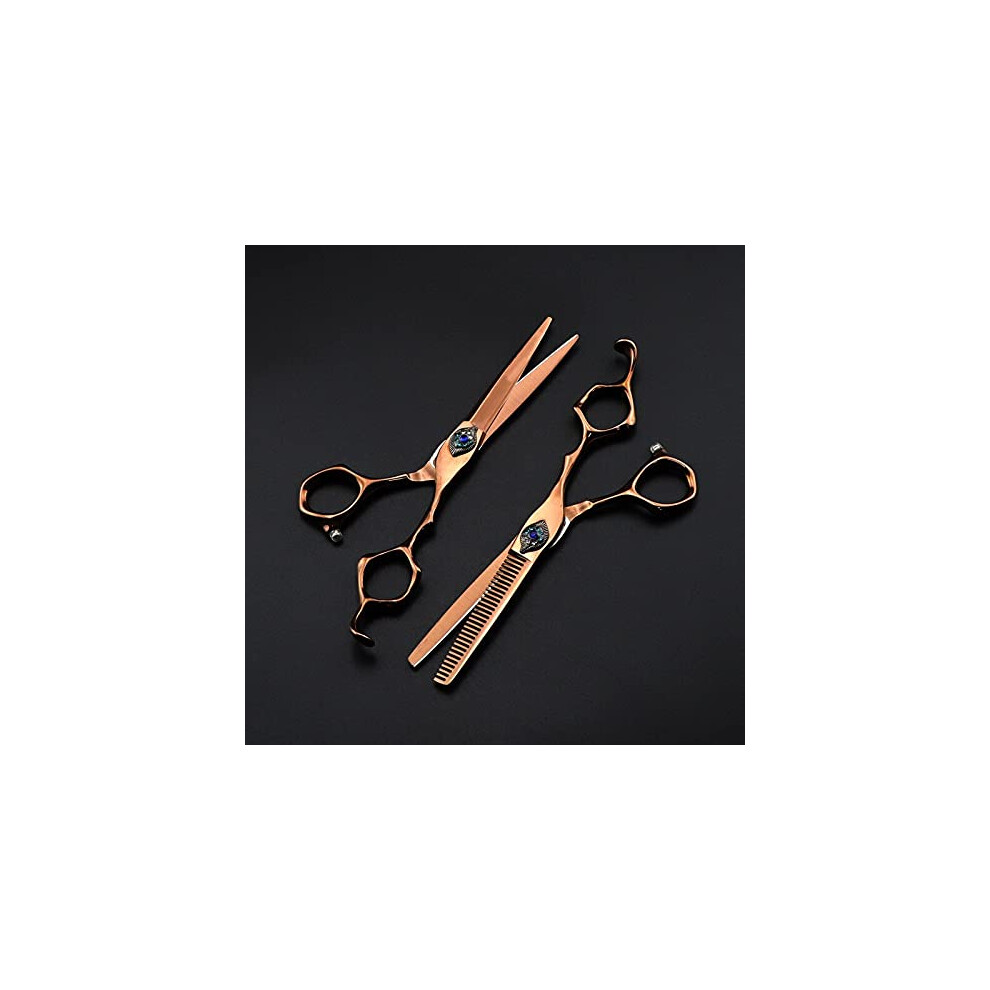 Professional Hair Cutting Scissors 6 Inch Japanese 440C Barber Hair Shears with Sharp Durable Blades