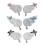 Handmade Fabric Wing Jewelry Craft For Creative DIY-Blue 2