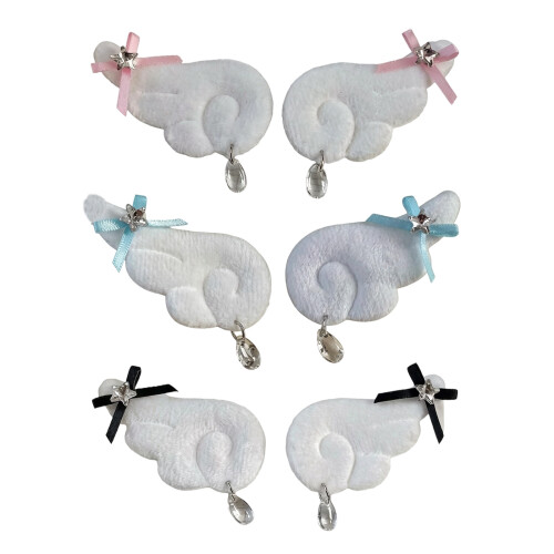 Lot de 2 insignes d'ailes en Textile doux, accessoires pour-Bleu 1
