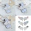 Lot de 2 insignes d'ailes en Textile doux, accessoires pour-Bleu 3