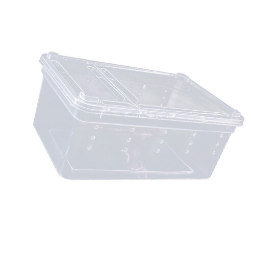 Clear Reptiles Enclosure Feeding Basins and Hideouts for Home-3