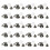 20Pcs Screwback Round Head Rivet with Pull Rings-black Design 1 1