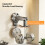 8 modifiable Suction Cup Wall Mount Storage Solution For 6