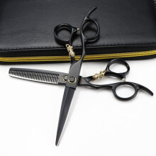 6 Inch Left Handed Professional Barber Shears, Precision Sharp Blades, Stainless Steel Hair Cutting Scissors Set