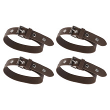 4 Stück PU-Leder Manschettenverlängerungsgurt-Design 9
