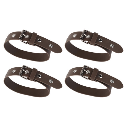 4 Stück PU-Leder Manschettenverlängerungsgurt-Design 9