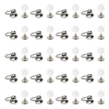 20Pcs Screwback Round Head Rivet 8mm DIY-chrome Design 1