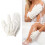 1PC Finger-Badehandschuh Badehandschuh aus Seide und-Weiß 3