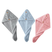 Microfiber Hair Towel Wrap 3pcs Set with Secure Button Closure, Quick Drying Absorbent Hair Turban for Women