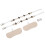 2 Pairs High Heel Ankle Straps Black 4Leaf Clover 14