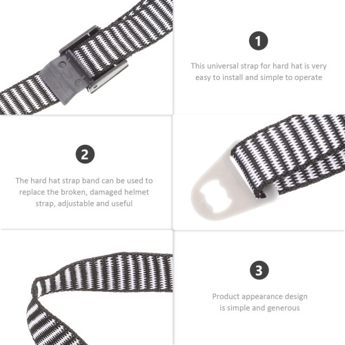 Hard Hat Chin Strap Adjustable Nylon Replacement for Construction Helmet Secure Fit and Comfort 2