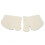 Front Toe Split Socks, 3 Pairs, Milk White 11