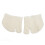 Front Toe Split Socks, 3 Pairs, Milk White 15