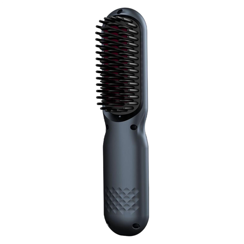 Cordless Hair Straightener Brush with Ion Frizz Control, 3 Temperature Wireless Hot Comb for Travel