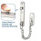 Gold Door Chain Lock with Secure Spring Button, AntiTheft Stainless Steel Security Chain for Home Doors 3