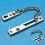 Gold Door Chain Lock with Secure Spring Button, AntiTheft Stainless Steel Security Chain for Home Doors 4