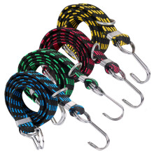 4Pcs Heavy Duty Bungee Cords with Hooks 7ft Flat Elastic Tie Down Straps for Luggage Cargo Roof Racks