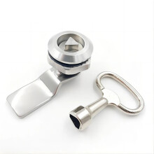 304 Stainless Steel Cam Lock 18mm Triangle Key Secure Keyed Cabinet and Mailbox Lock 1PCS