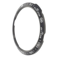 ScratchResistant Bezel Cover for Fenix Watch, Engraved Metal Protective Ring, Lightweight Black Design