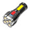 Rechargeable LED Flashlight  Lumens Super Bright Camping Flashlight with Side Work Light Silver 1