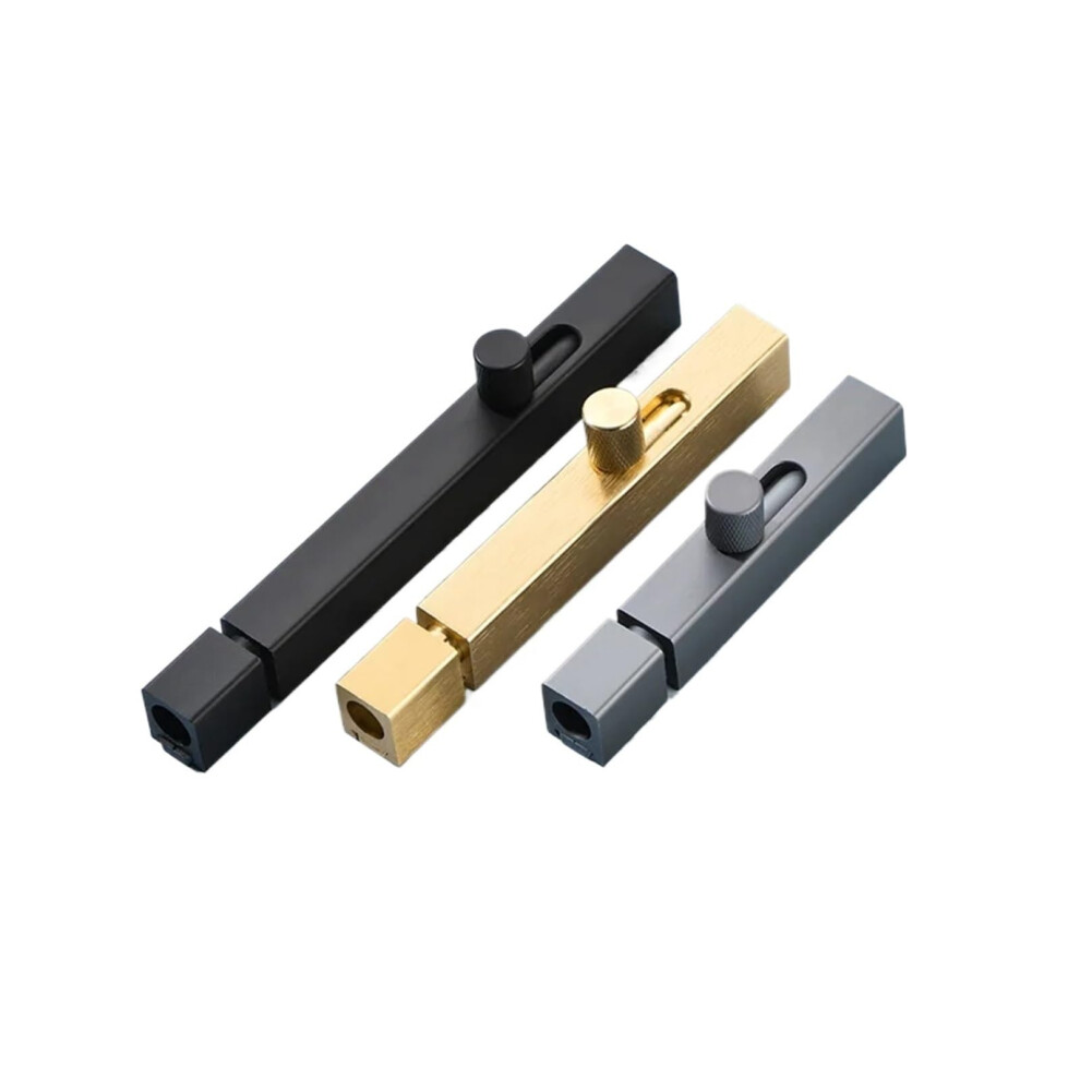 Door Latch Lock Aluminum Alloy Sliding Door Bolt Antitheft Bathroom Privacy Latch Gold 9330225348900