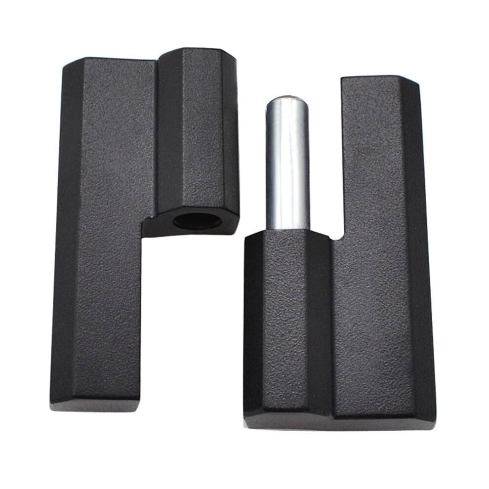 Black Zinc Alloy Industrial Gate Hinge R Heavy Duty Detachable Design With Quick Release Chain For Cabinets And Automation Equipment 9330225348917