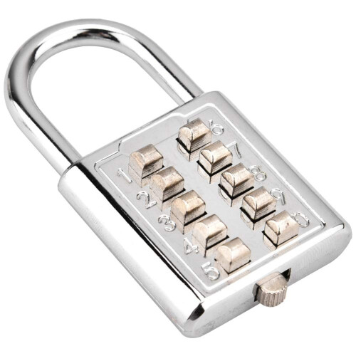 10 Digit Combination Padlock Keyless Numeric Lock with Secure Access for Luggage, Cabinet, Drawer