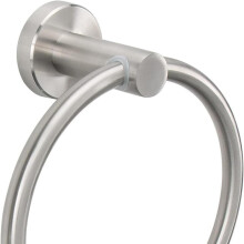 Bath Towels Ring Bathroom Fitting Hanger Towel Holder Bathroom Towel Hanger Wall Mounted Stainless Steel 2 Pieces (304 Silver Towel Ring)