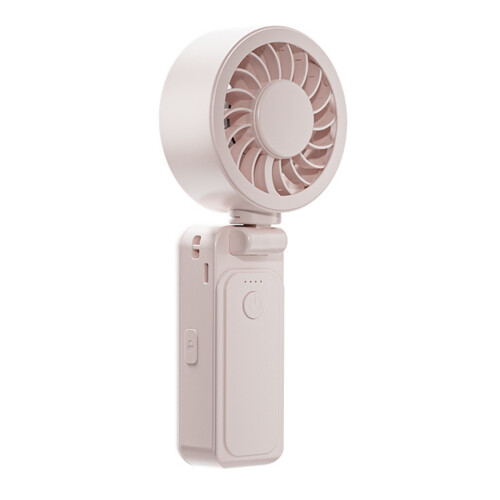 USB oplaadbare kleine ventilator met- lichtroze