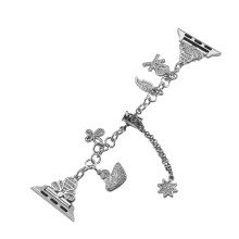 Band for Apple Watch 41mm 40mm 38mm 42mm Bling Zircon Metal Bracelet Strap for Women Series 10‑1