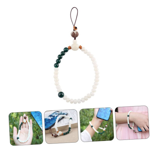 Beaded Phone Charm Wrist Strap with Stylish Beads, Secure Fit, and Universal Compatibility 1