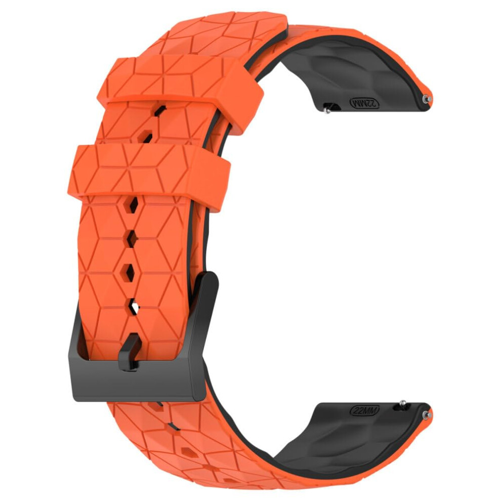 46Mm Orange Black Silicone Strap Band For Huawei Watch Gt3 Gt2 And Honor Magic 2 Secure Adjustable Fit Orange,Black 9771547873778