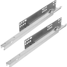 Heavy Duty Ball Bearing Drawer Slides 2 Pcs Soft Close Full Extension Cold Rolled Steel Silent Damping Rails