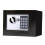 Small Digital Safe Box for Home Office, Solid Steel Construction with Programmable Lock and Key Override, Black 1