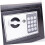 Small Digital Safe Box for Home Office, Solid Steel Construction with Programmable Lock and Key Override, Black 3