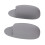 2pcs Wall Toothbrush Holder, Small Silicone, Grey 16