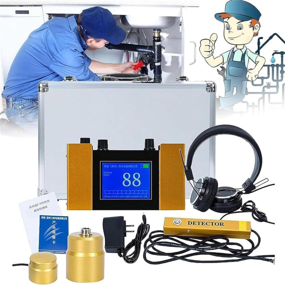 Underground Pipe Water Leak Detector With Geophone Sensor, Accurate Leak Detection For Home And Outdoor Use 9771547873877