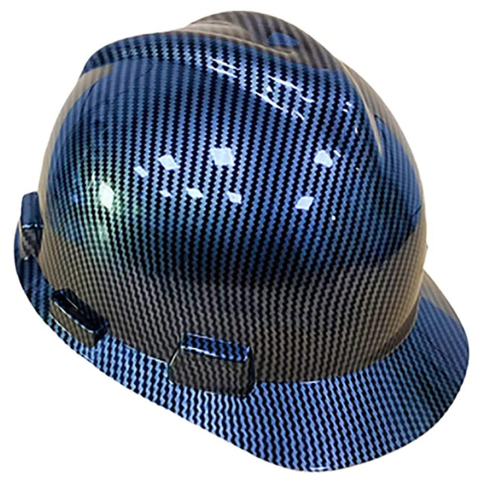 Safety Helmet Hard Hat With Adjustable Ratchet Fit 6Point Suspension Brim Sun Protection For Construction 9351714497435