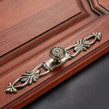 Antique Brass Cabinet Handles 128mm Farmhouse Drawer Pulls European Style Kitchen Hardware 652B