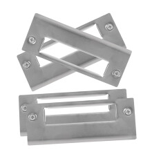 4pcs Stainless Steel Door Reinforcement Plates for Enhanced Door Security and Deadbolt Strike Coverage