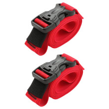 2pcs Adjustable Nylon Luggage Straps with Quick‑Release Buckle Heavy‑Duty Travel and Camping Gear